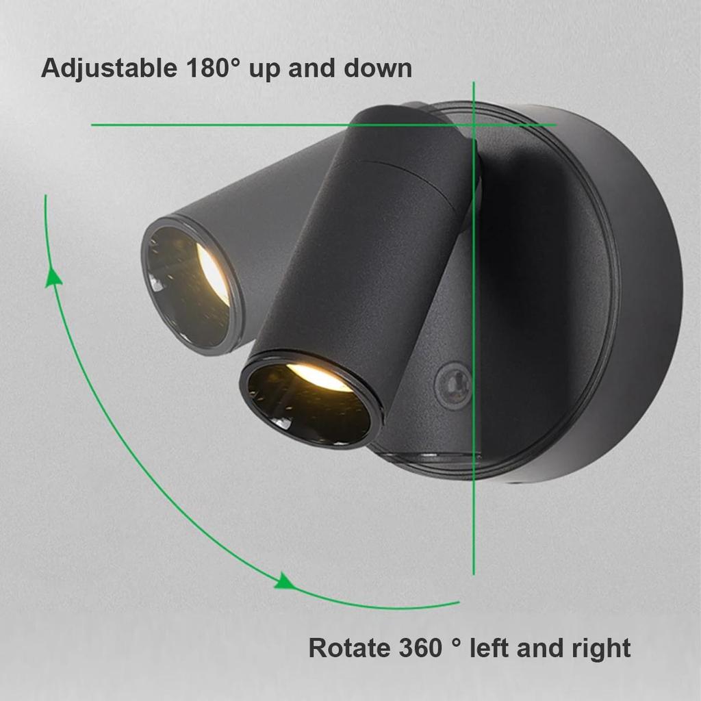 2X Wireless Wall Light Magnetic Base Touch Beside Lamp Dimmable Indoor Lighting Downlight Led Rechargeable Usb Mini Mood Bedroom