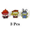 Disney 3-piece Set Cartoon Toy Story Brooch Creative Alien Enamel Pin Metal Badge Jewelry Clothing Backpack Accessories Gift for Friends
