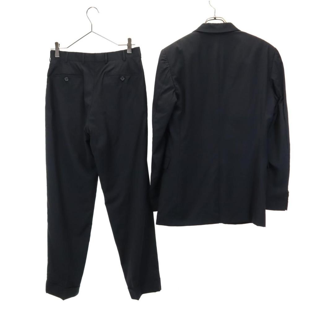 PRADA Made in Italy wool suit Setup 44 black Button fly Men's Used
