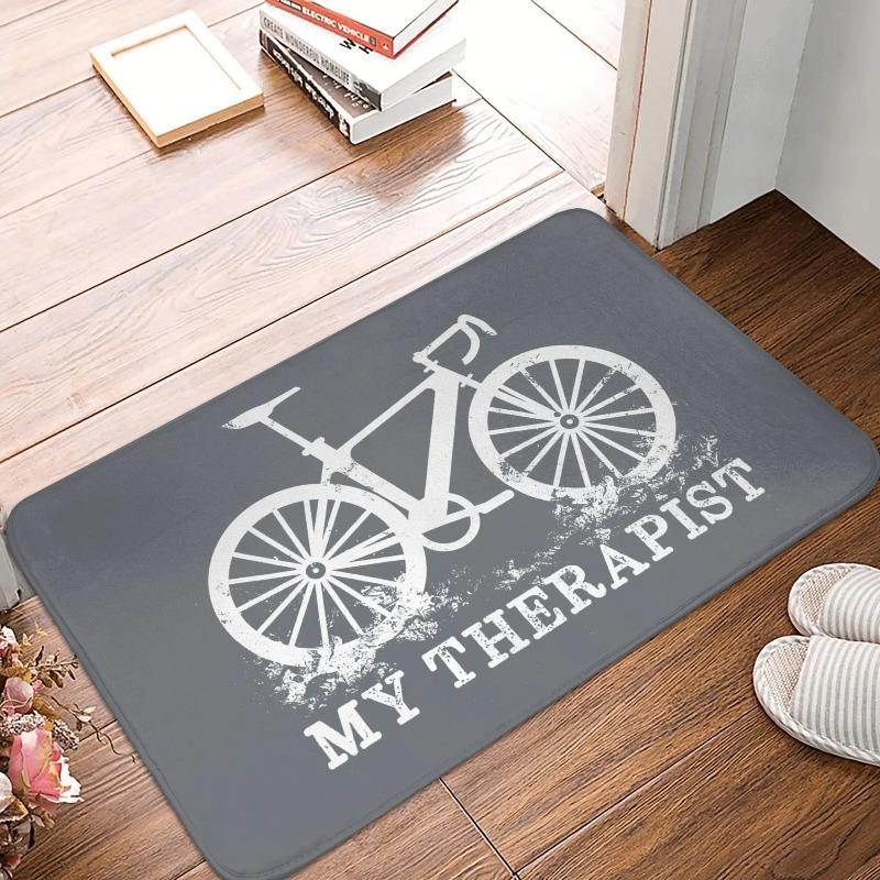 MTB Bike Door Floor Kitchen Bath Living Room Mat Anti-Slip Outdoor Bicycle Cyclist Biking Doormat Entrance Rug Carpet Footpad