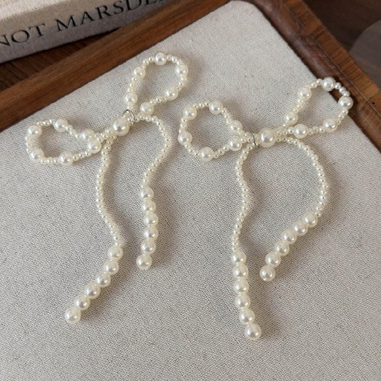 Unique Pearls Butterfly Bowknot Shoe Ornaments Decoration Portable Footwear Accessory with Thess Elegant Charm