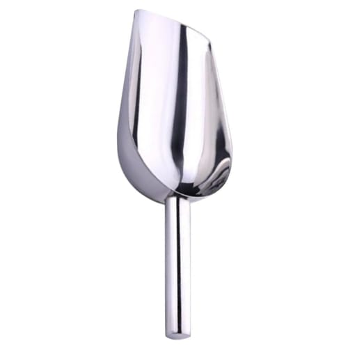 

NUOLUX Ice Shovel, Stainless Steel Ice Cube Scoop, Multi-Purpose Food & Kitchen Flour Scoop (27x11.5x8.5cm)