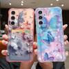 Dream Butterfly Pattern Clear Phone Case For Samsung Galaxy S26 S25 S24 S23 Ultra S22 Plus S25 Edge S24 FE Card Bag Wallet Cover
