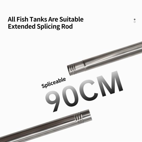 Fish Tank Brush Non-slip Handle Aquarium Tank Long Handle Cleaning Brush Home