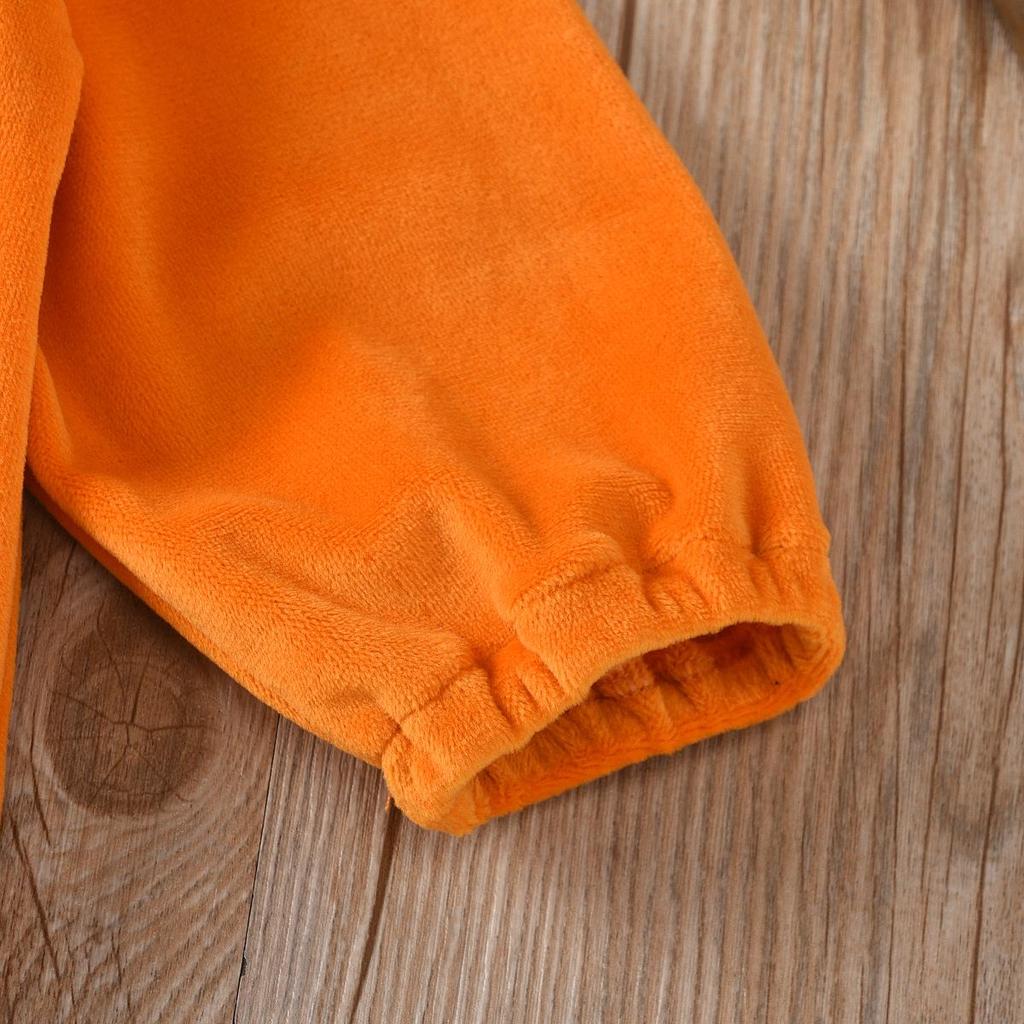 Infant & Toddler Halloween Pumpkin Onesie Romper for Boys & Girls