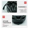 One-Piece Molded Cycling Helmet Mountain Road Bikes Unisex Adult PC Material Matte Black L Size