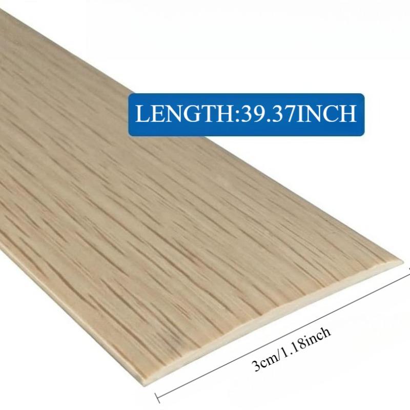 Langlebige selbstklebende Übergangsleiste mit Holzmaserung für Laminat-Vinylboden Nahtloser Kantenschutz Hohe Beanspruchung Heimgebrauch