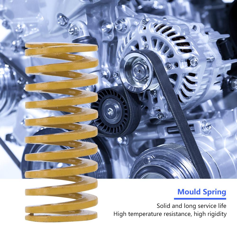OD 20mm ID 10mm Extra Light Load Mould Die Spring Yellow TF20*70mm