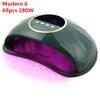 Modern 6 268W Nail Dryer LED Nail Lamp UV Lamp for Curing All Gel Nail Polish With Motion Sensing Manicure Pedicure Salon Tool
