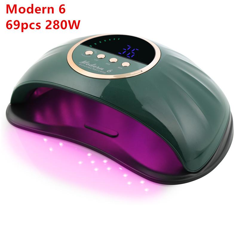 Modern 6 268W Nail Dryer LED Nail Lamp UV Lamp for Curing All Gel Nail Polish With Motion Sensing Manicure Pedicure Salon Tool