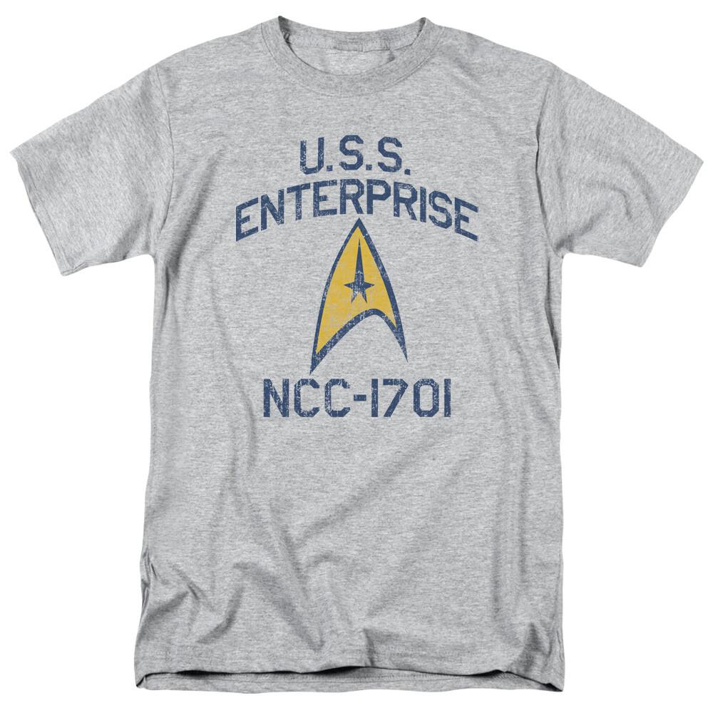 26 Star Trek Collegiate Arch T Shirt Licensed Sci-Fi TV Classic Tee New Sport Grey Unisex T-Shirt M