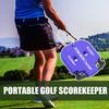 Portable Golf Score Counter Clicker, 2 Player Stroke Counter Scorer Indicator, Mini Square Score Keeper for Golf Training Competitions & Games
