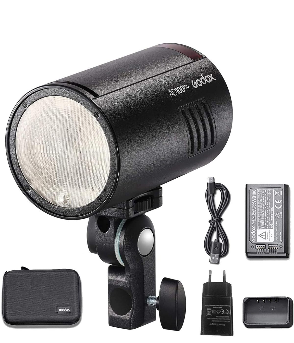 

Авторизований Godox AD100Pro 100Ws Round Head Monolight TTL HSS Flash Strobe Light Японська інструкція включена [Внутрішній дистриб’ютор] 5800±200K 1/8000 чорний