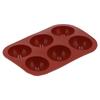 Silikonform Lebensmittelqualität Halbkugelförmige Kuchenform Tablett für Schokolade Seife Heimküche(6 Löcher )