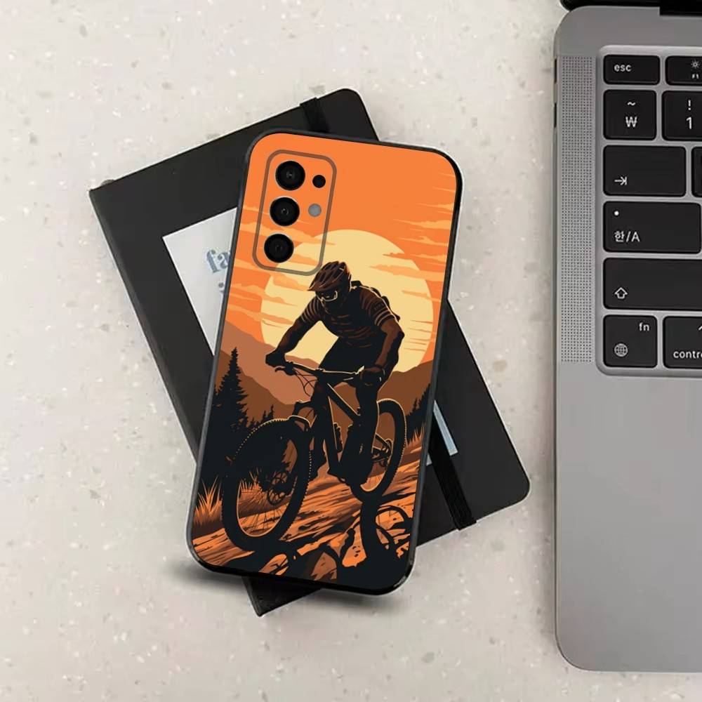 Bike Sport Bicycle   Phone For Samsung Galaxy A53,31,52,72,41,22,73,32,71,Note,J7,8,9,5G Soft Black Silicone Case