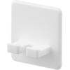Silicone Suction Toothbrush Holder White W5.2xD2.3xH6cm Tower 10296