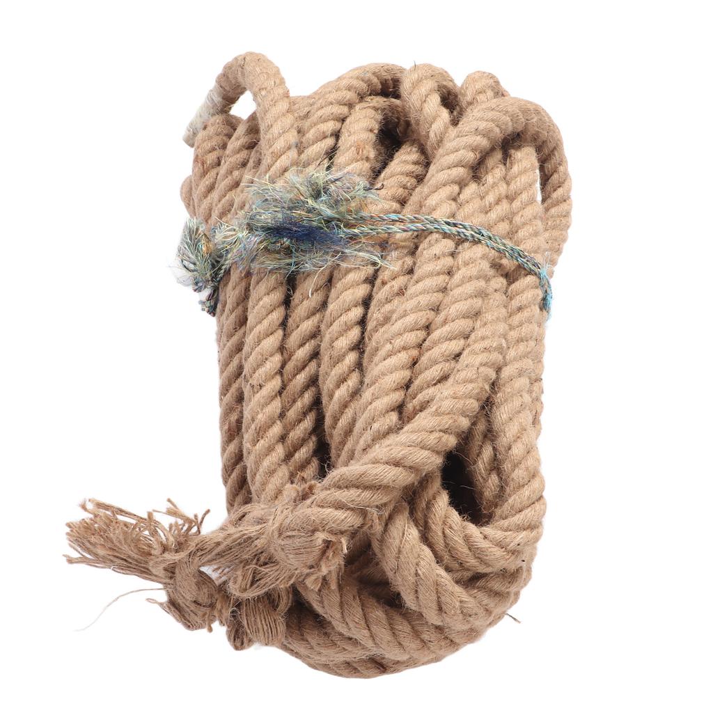 Twisted Yellow Hemp Rope Twisted Natural Thick Jute Rope Hammock Swing Boat Railing