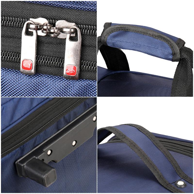 Wheel Bag Large-capacity Oxford Cloth Trolley Travel Bag for Men Women Going Out To Work Storage Folding Luggage Bag Checked Luggage Bag