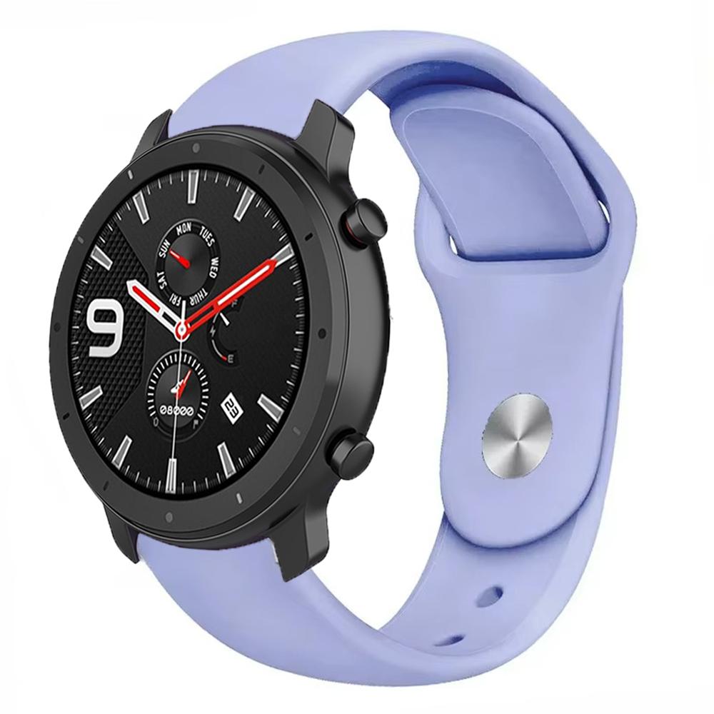 22mm 20mm Silicone Strap for Amazfit GTR 47mm/Balance 2 1/Bip 6 5/GTR 3pro Sport Bracelet for Amazfit Active 2/GTS 4 Mini 3 Band