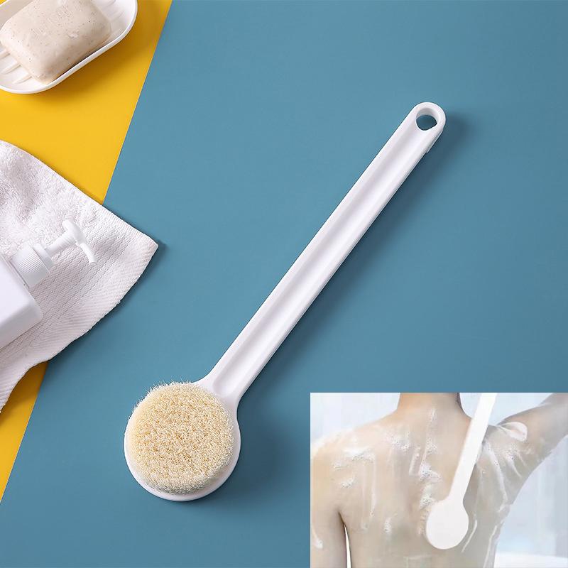 Long Handle Back Brush For Shower Soft Bristles Body Exfoliating Bath Brush Skin Health Shower Back Scrubber Bath Supplies