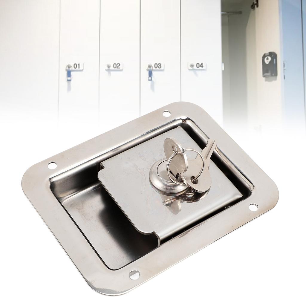 Toolbox Handle Lock Stainless Steel Rustproof High Strength RV Handle Latch for Home Office Commerci
