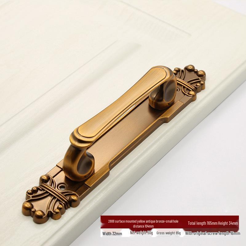 Antique Bronze Surface Mount Sliding Barn Door Handle for Wooden and Double Doors.