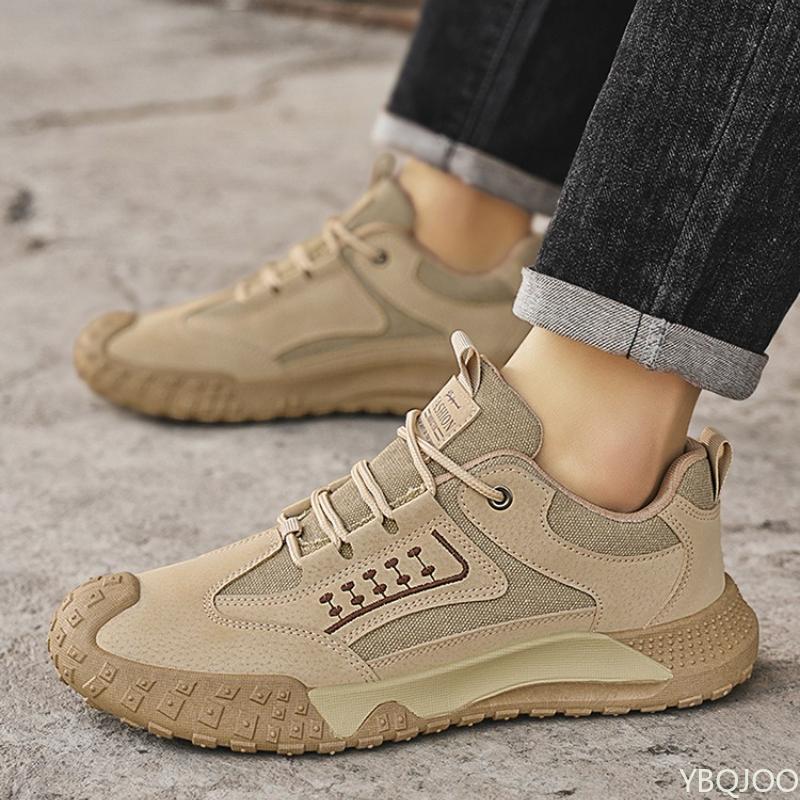 Fashion Men's Shoes Spring Summer New Breathable Shoes Men's Anti Slip Wear-resistant Simple Comfortable Sports Shoes