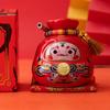 Lucky Bag Piggy Bank Money Saving Box Storage Ceramic Figurine for Desk Living Room