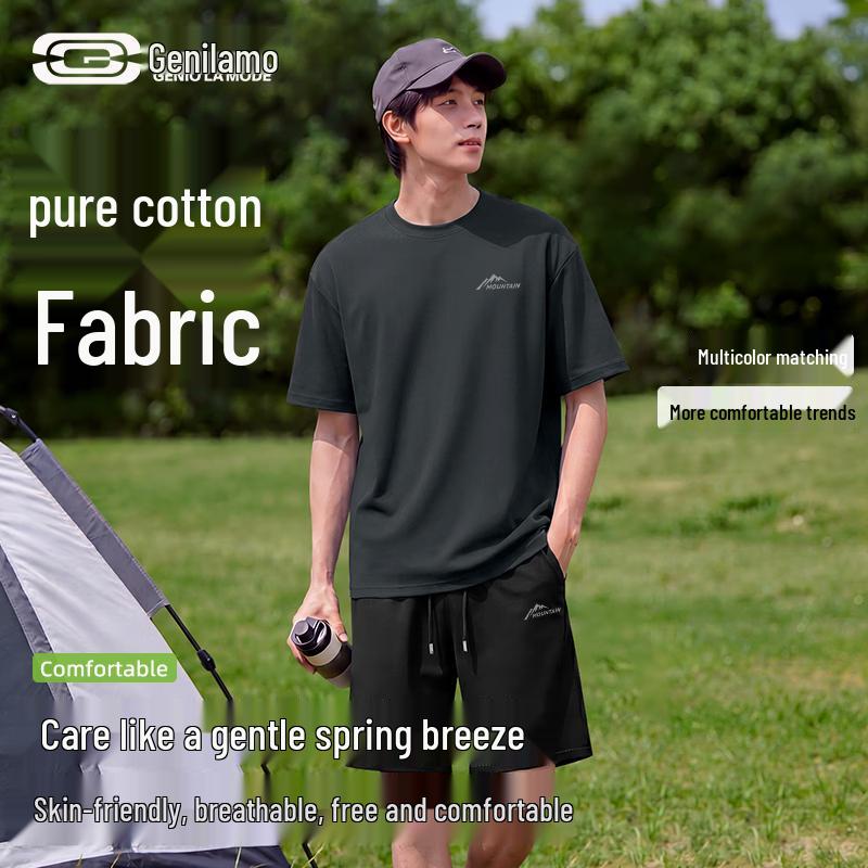 GENIOLAMODE Men s Summer Sportswear Set M