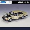 WELLY 1:24 VOLVO 240 GL Alloy Classic Car Model Diecasts Metal Retro Vehicles Car Model Simulation Collection Childrens Toy Gift