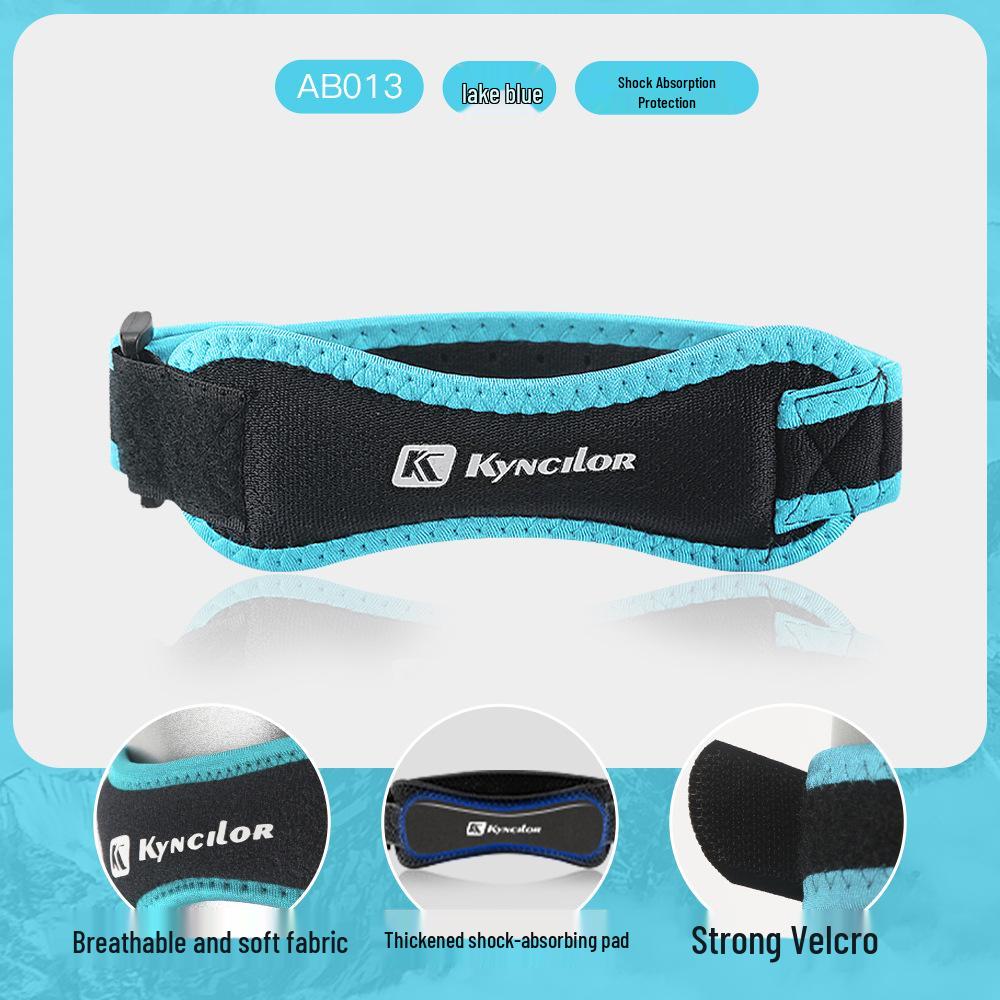 Breathable Compression Patella Strap: Anti-Slip, Shock-Absorbing Knee Protector for Running One Size