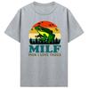 MILF Unisexs Clothing Oversized Tshirt I Love Frogs Funny Saying Frog Amphibian Lovers Vintage Cotton Tshirt Funny Cotton Tshirt
