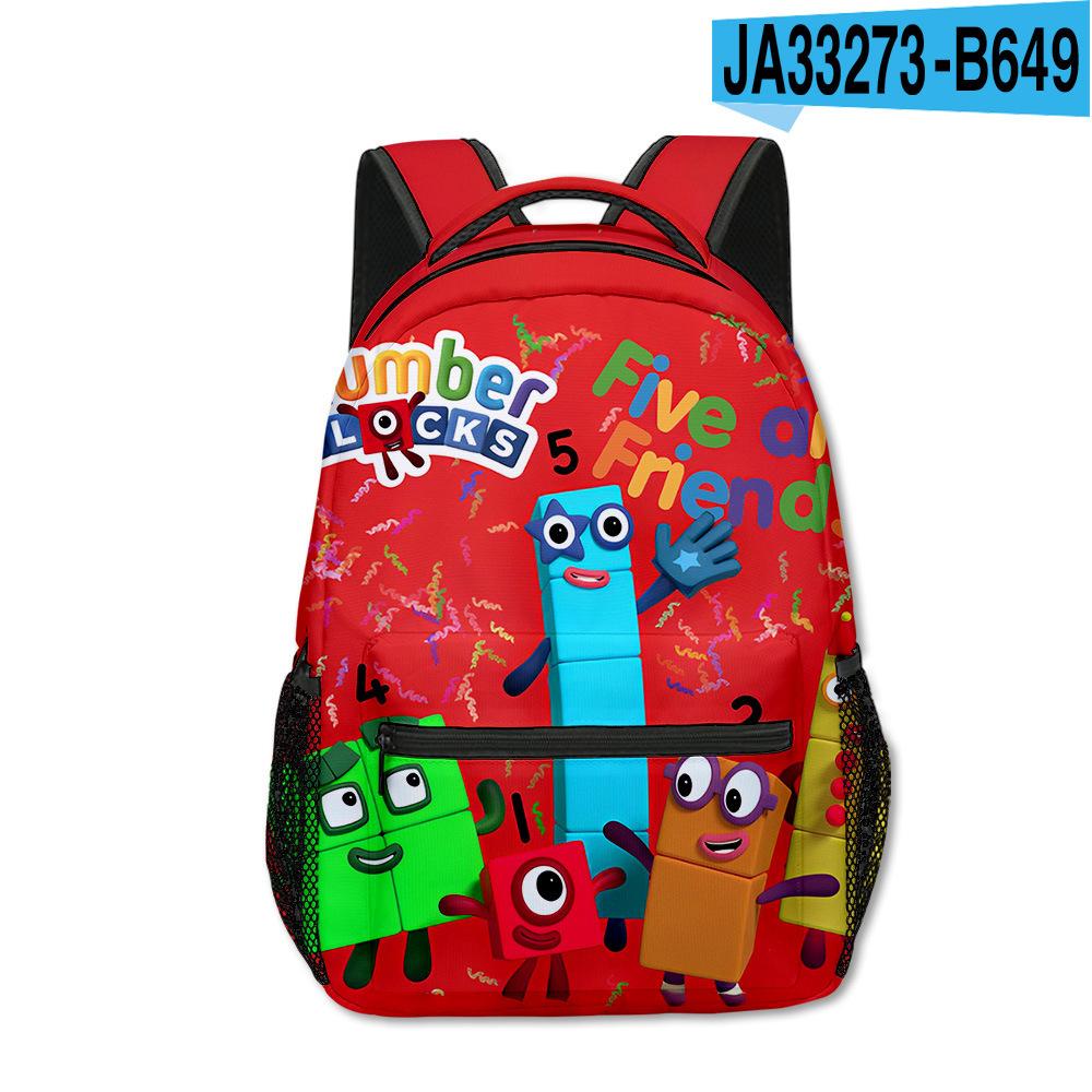 Large Capacity Schoolbag with Shoulder Strap; Student Three-piece Pencil Case Set
