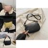 Simple Solid Color Lychee Texture Women Casual Shoulder Bag For Daily Use