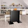 Day and Night - Day and Night Black Plywood Dining Table 110x60x75 Cm
