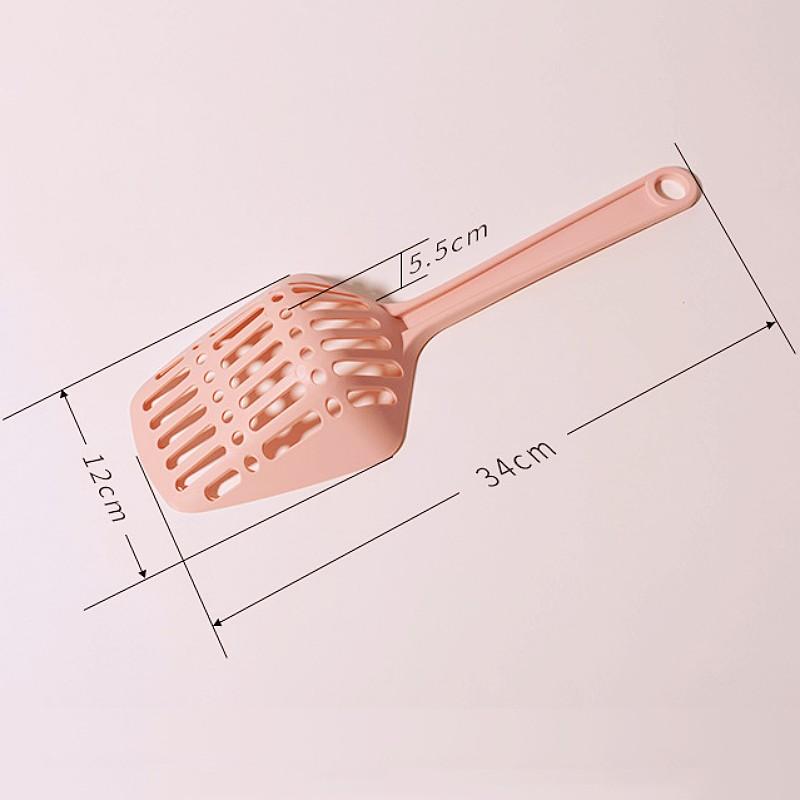 Cat Litter Scoop Long Handle Cat Litter Shovel Hangingable Sand Scoop for Cats Toilet Cleaning Big Hole Cats Shovel Pet Products
