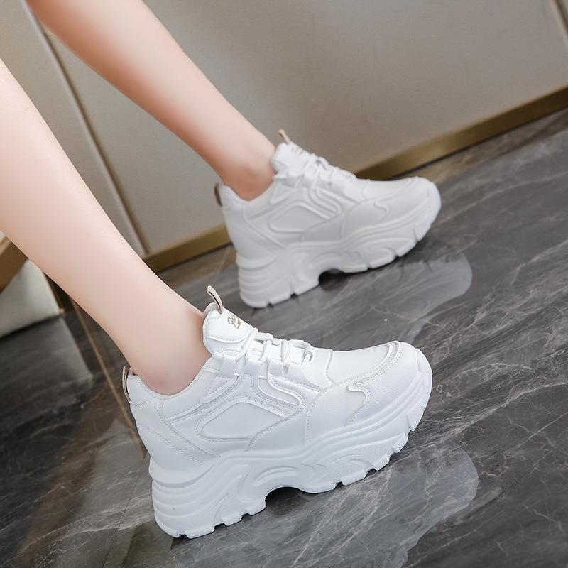 Inner Height Increase Spring and Autumn New Casual Small Thick-soled Muffin Sneakers