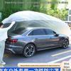Thickened Transparent SUV Car Cover - Dustproof & Rainproof Disposable Full Cover