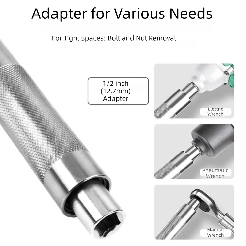 Durable Metal Ratchet Wrench Extended Quick Forward Reverse Socket Wrench Manual Extension Spanner Wrench Auto Repair