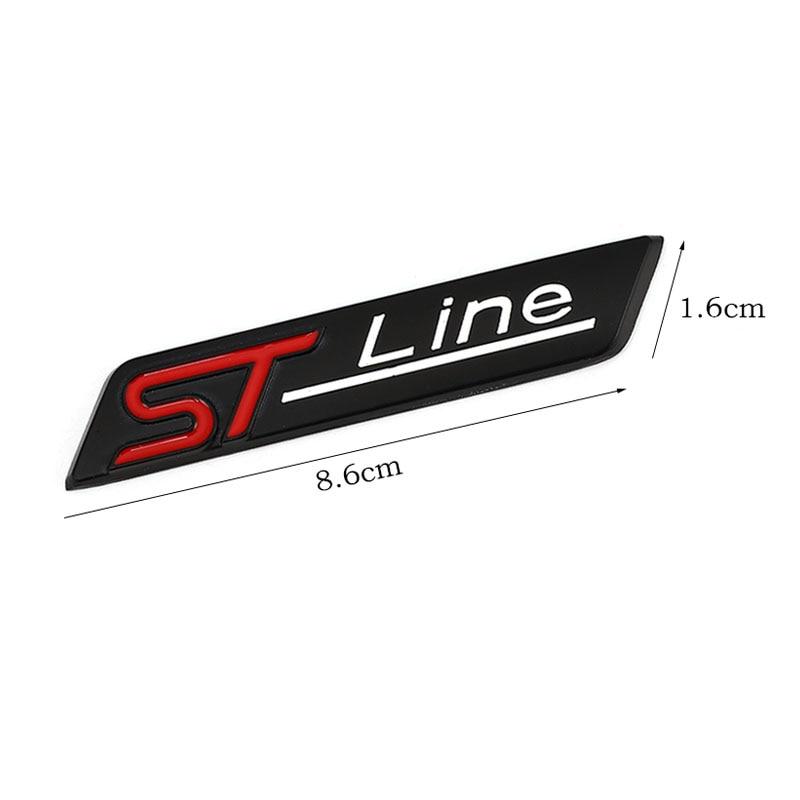 Autocolant 3D metalic pentru mașină ST Line Emblema Emblema Decalcomanii pentru Fo+rd F-150 Focus X Vignale ST Line Mondeo Escape EcoBoost 245 330 Explorer