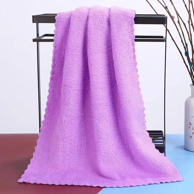 Coral fleece towels absorb water and do not shed hair. Adult household face washing and dry hair towels 5 packs are soft and quick to dry without