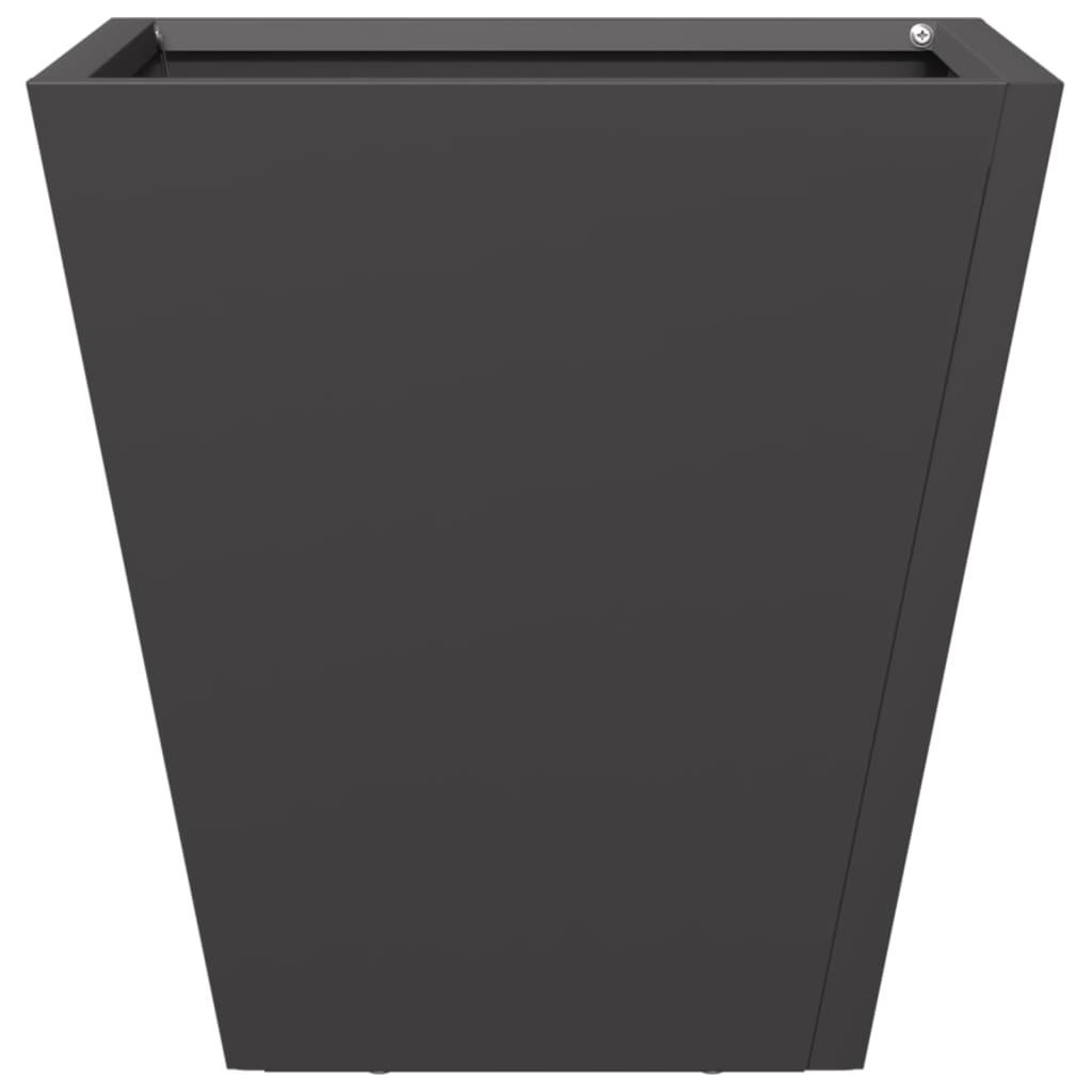 Plant Pot Black 30x30x30 Steel