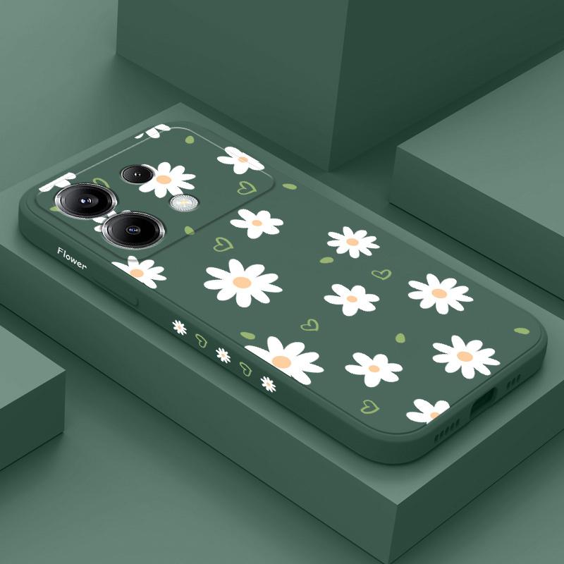 Tender Daisy Phone Case For Xiaomi Poco F8 F7 X7 X6 F6 M6 M5 M5S F5 X5 F4 X4 M4 F3 M3 X3 Pro 4G 5G GT Silicone Cover