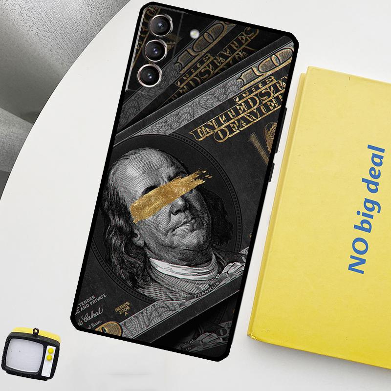 Pouzdro Benjamins Funda pro Samsung Galaxy S22 Ultra S23 FE S9 S10 Note 10 Plus Note 20 Ultra S20 S21 FE