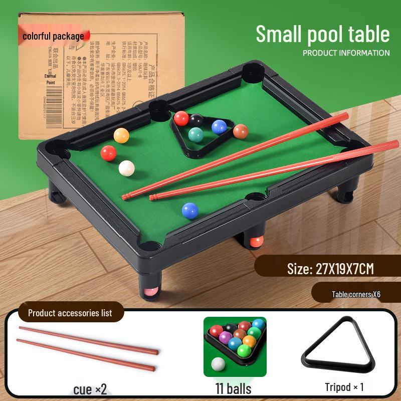 Mini Snooker Billiard Table Toy for Kids - Indoor Educational Parent-Child Sports Game