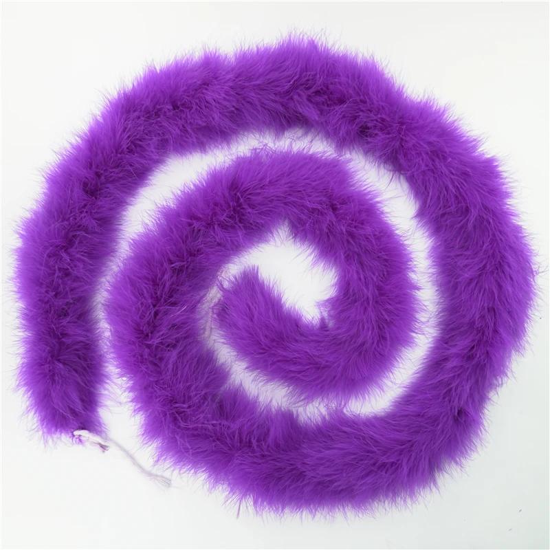 2 Meter Truthahnfedern Boa Dick 50 Gramm Feder für Basteln Handarbeit Fransenbesatz Boas Streifen Karneval Hochzeitsdekoration Dekor