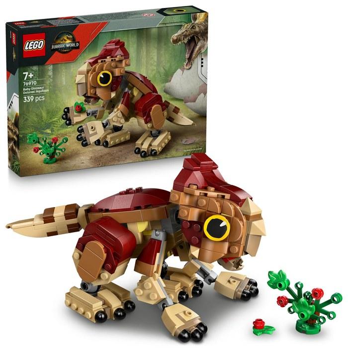 LEGO Jurassic World Baby Dinosaur Dolores: Aquilops Toy Block Set, Multicolor, 76970