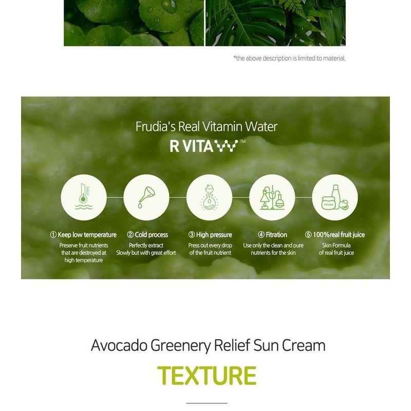 FRUDIA - Avocado Greenery Relief Sun Cream