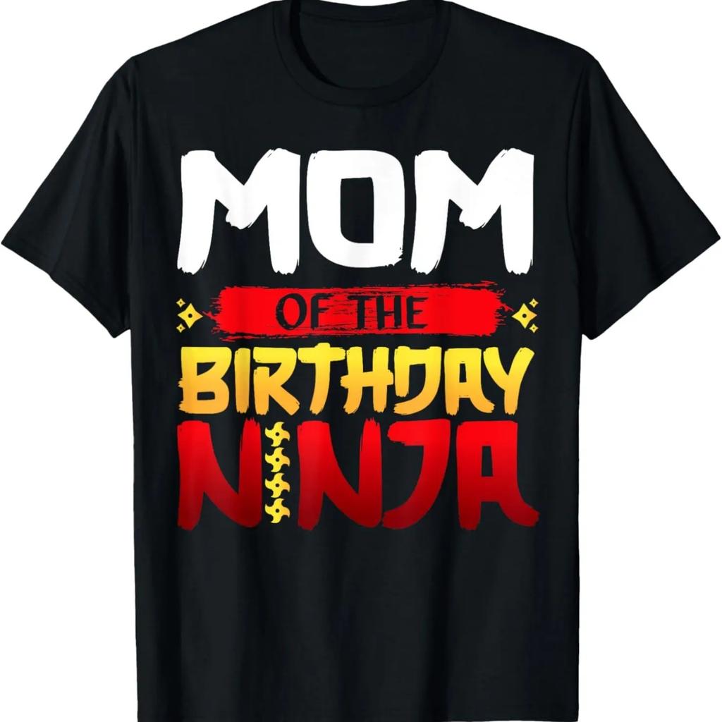 Mom of Birthday Ninja Family matching Birthday Party T-Shirt