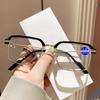 Photochromism Reading Glasses HD Anti Blue Light Glasses Fashionable Full Frame Transparent Presbyopia Glasses Glasses for Men